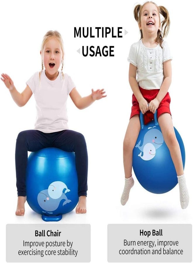 Glaceon Hopper Ball Kids Exercise Ball Multi-Function Jump Ball Bouncy Ball with Handles Kids Balance Ball and Ball Chair for Children (65cm Random Color) (Pack of 2) - Image 5